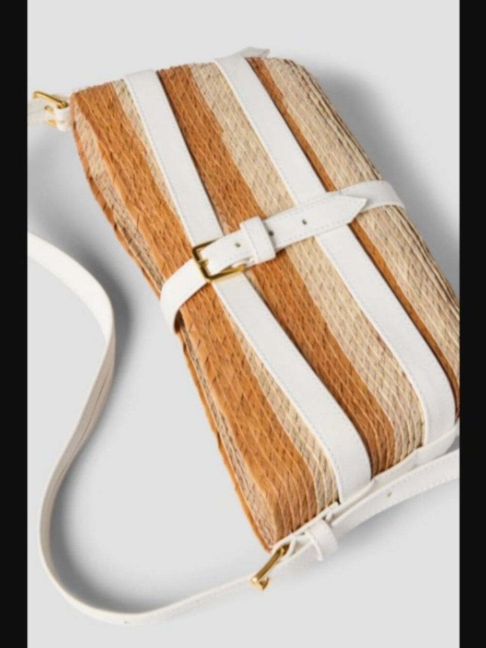 Altuzarra Watermill Baguette Bag with White Leather Trim - Picture 2 of 13